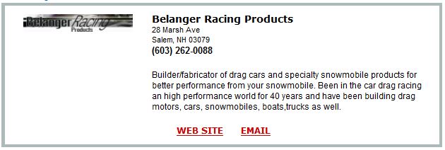 Belanger Racing Products 